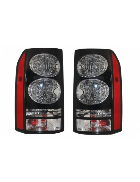 Fanali posteriori a LED per Land Rover Discovery III 3 e IV 4 (04-16) Conversione nera a Facelift Look