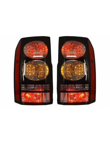 Fanali posteriori a LED per Land Rover Discovery III 3 e IV 4 (04-16) Conversione nera a Facelift Look