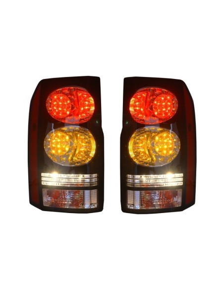 Fanali posteriori a LED per Land Rover Discovery III 3 e IV 4 (04-16) Conversione nera a Facelift Look