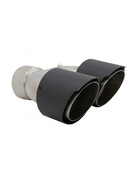 In fibra di carbonio scarico per Land Rover Range Rover e SUV finitura opaca Look Inlet 8 cm