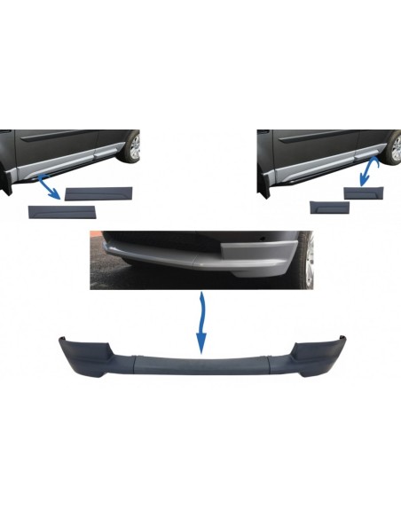 Dynamic Front Bumper Lower Lip Spoiler per Land Rover Freelander 2 L359 Facelift (11-14)