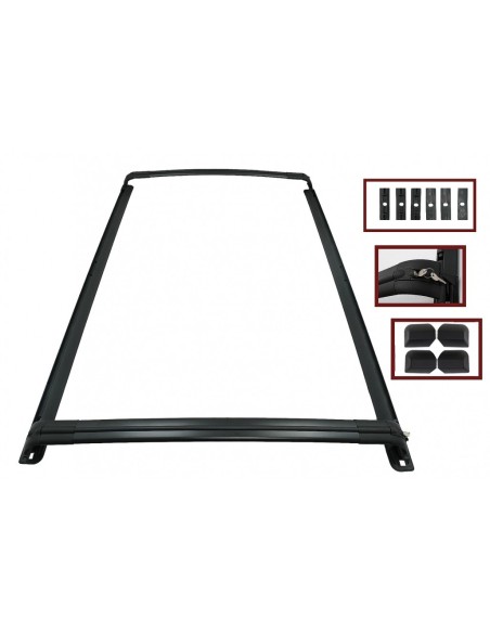 Sistema di barre trasversali delle guide del tetto degli scaffali del tetto per Land Range Rover Vogue III L322 (02-13)