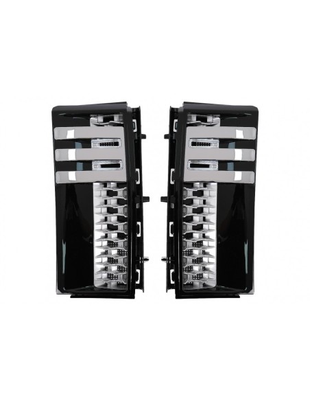 Griglie di ventilazione laterali per Land Range Rover Vogue III L322 (02-12) Autobiography Black Silver Edition Nuovo design