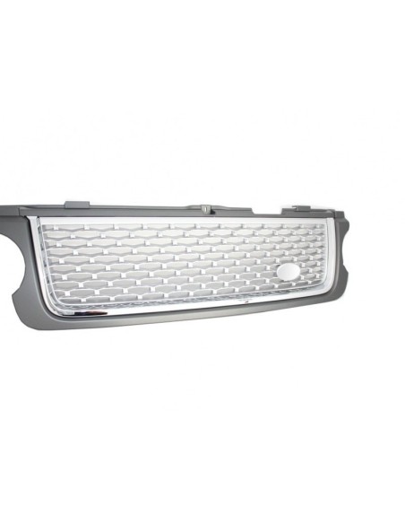Griglia centrale per Land Range Rover Vogue III L322 (10-12) Grigio Argento Autobiography Supercharged Edition