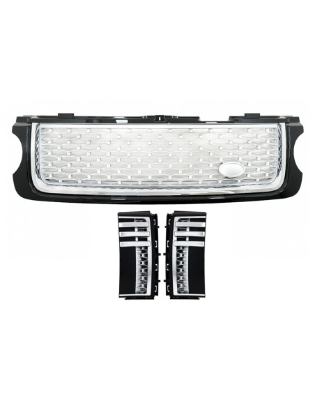 Griglia centrale e Side Vents Assembly per Land Range Rover Vogue L322 III (10-12) Autobiography Look Black Edition