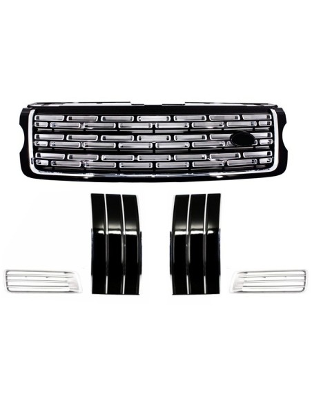 Griglia centrale Side Vents e condotti d'aria Assembly per Range Rover Vogue IV L405 (13-17) Autobiography Design Black Edition