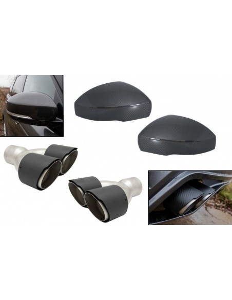 Silenziatore di scarico suggerimenti w/ specchio copre per Land Range Rover Vogue L405 (13-17) Sport L494 (13-17)
