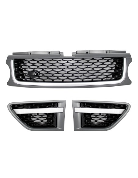 Griglia centrale e Side Vents Assembly per Land Range Sport Facelift L3 (10-13) Autobiography Look Platinum Black Edition