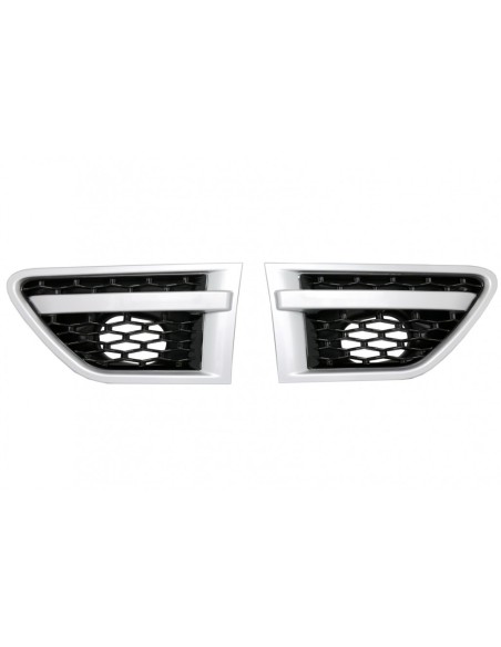 Griglia centrale e Side Vents Assembly per Range Rover Sport Facelift (09-13) L3 Autobiography Look Silver Edition