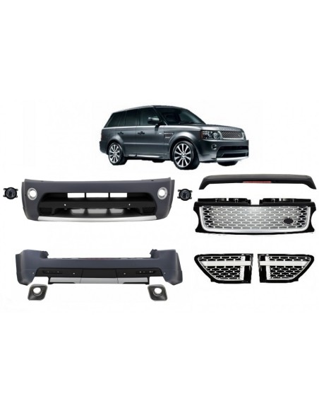 Kit per Land Range Rover Sport L3 Facelift (09-13) con design Autobiography ed edizione griglia nera e argento