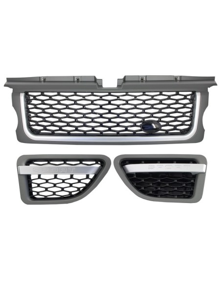 Griglia centrale e Side Vents Assembly per Land Range Rover Sport L3 (05-08) Autobiography Look Platinum Black Edition