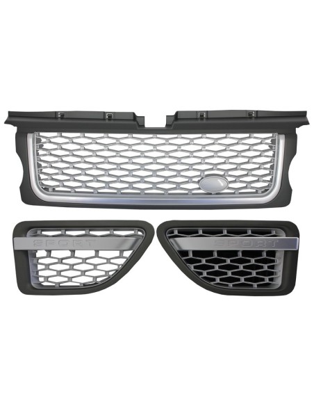 Griglia centrale e Side Vents Assembly per Land Range Rover Sport L3 (05-08) Autobiography Look Silver Edition
