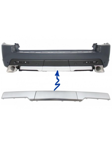 Paraurti posteriore finiture modanature Land Range Rover Sport L3 (05-13) Autobiography Argento