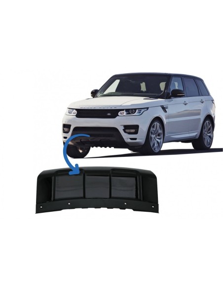 Pattino anteriore per Land Rover RANGE ROVER SPORT L494 (13-17) Piano Nero