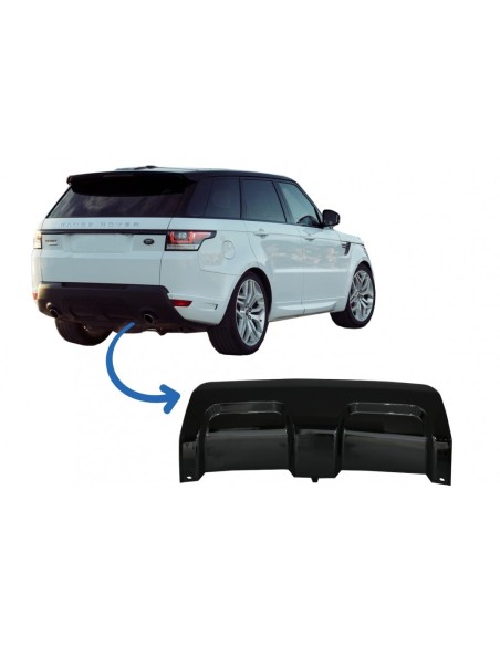 Paraurti posteriore Skid Plate per Land Rover Range Rover Sport L494 (13-17) Piano Nero