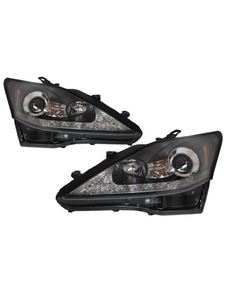 Montaggio LED DRL Fari Segnale di luce di svolta dinamica w/ fanali posteriori Full LED Rosso Chiaro per LEXUS IS XE (06-13)