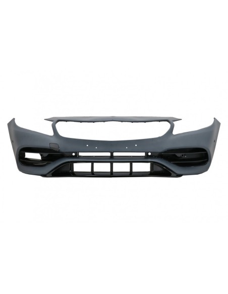 Paraurti anteriore w/ lato Decals Sticker grigio scuro per Mercedes A-Class W176 (12-18) Facelift A45 Design