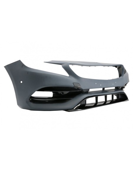Paraurti anteriore w/ lato Decals Sticker grigio scuro per Mercedes A-Class W176 (12-18) Facelift A45 Design