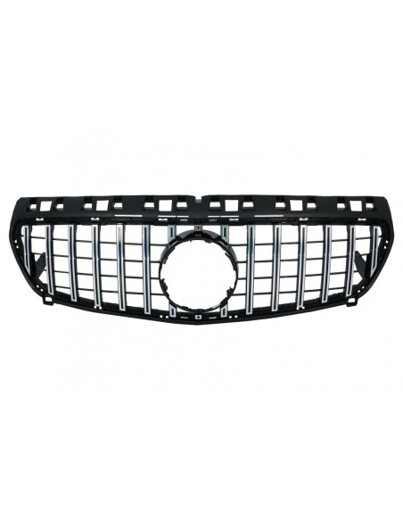 Griglia centrale per Mercedes A-Class W176 (12-08.15) A45 GT-R Panamericana Design Nero Cromato