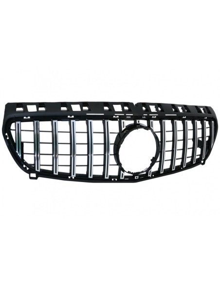 Griglia centrale per Mercedes A-Class W176 (12-08.15) A45 GT-R Panamericana Design Nero Cromato