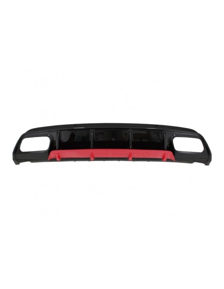 Paraurti posteriore Valance diffusore per MERCEDES W176 Classe A (12-18) A45 Facelift Design Red Edition