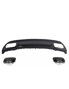 Sport Pack Diffusore posteriore w/ Punte di scarico Tubo di scarico per Mercedes A-Class W176 (12-up) w/ 2