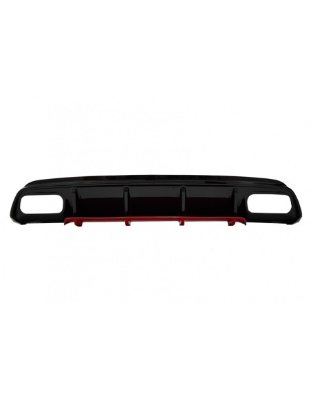 Paraurti posteriore Valance diffusore w/ scarico per Mercedes W176 Classe A (12-18) A45 Facelift Design edizione rossa