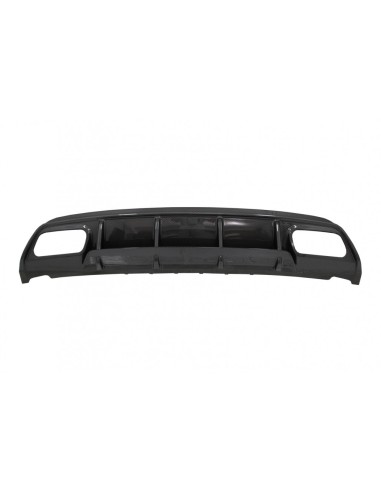 Paraurti posteriore Valance diffusore w/ scarico nero per Mercedes W176 A-Class (13-18) A45 Facelift Design Carbon Look