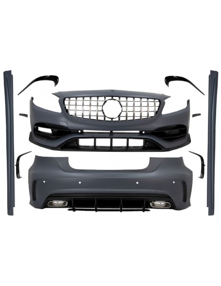 Kit w/ griglia per Mercedes A-Class W176 (12-18) Facelift A45 Design