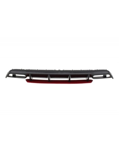 Diffusore posteriore w/ scarico Suggerimenti Alette cromate e splitter per Mercedes A-Class W176 (12-18) A45