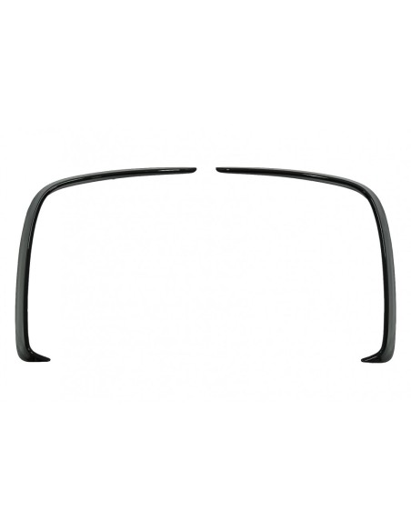 Paraurti posteriore Flics alette laterali per Mercedes A-Class W176 (12-18) Piano Nero