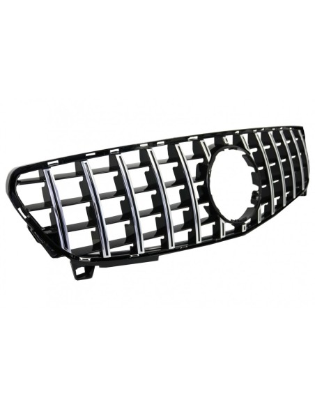 Griglia centrale Mercedes A-Class W176 Facelift (09.15-18) A45 GT-R Panamericana Nero Cromo