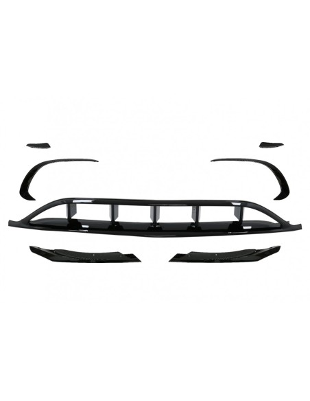 Diffusore posteriore & scarico pacchetto w/ Front Splitters Mercedes A-Class W176 (15-18) Sport Pack