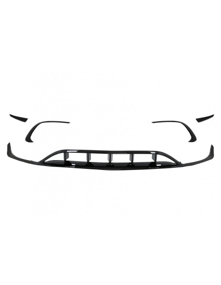 Diffusore posteriore e punte di scarico w/ Front Splitters Alette Aero per MERCEDES A-Class W176 (15-18) Sport