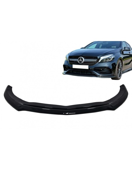 Estensione labbro paraurti anteriore Mercedes A-Class W176 AMG Facelift (15-18) Piano Black