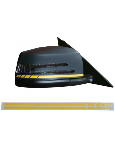 Adesivo specchio giallo opaco MERCEDES Coupe C238 A B C E S Classe CLA GLA CLS GLK W246 W4 W176 W117 W212 W7 W218 X156 X4 W221