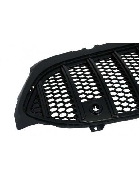 Griglia centrale Mercedes A-Class W177 Hatchback V177 Berlina (04.18-) Mesh GT-R Panamericana Tutto Nero