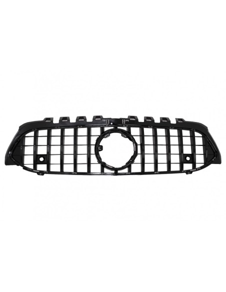 Central Grille for Mercedes A-Class W177 Hatchback V177 Sedan (04.18-up) GT-R Panamericana Design Black