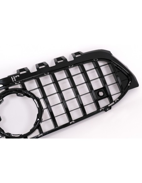 Central Grille for Mercedes A-Class W177 Hatchback V177 Sedan (04.18-up) GT-R Panamericana Design Black