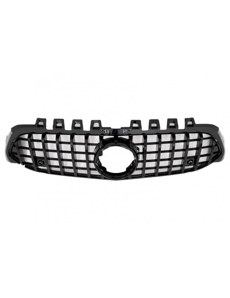 Central Grille for Mercedes A-Class W177 Hatchback V177 Sedan (04.18-up) GT-R Panamericana Design Black