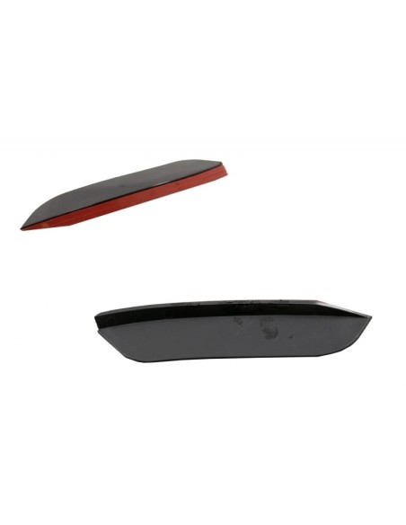 Kit paraurti anteriore Flaps alette laterali Flaps per Mercedes A-Class W177 V177 (04.18-up) A35 Design Black Edition