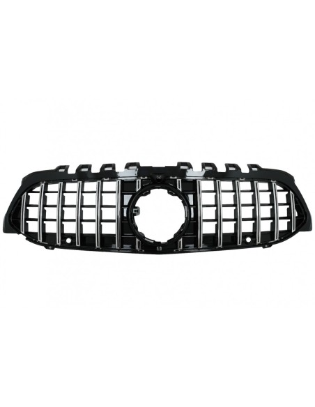 Griglia centrale per Mercedes A-Class W177 Hatchback V177 Berlina (04.18-up) GT-R Panamericana Design Nero - Cromo