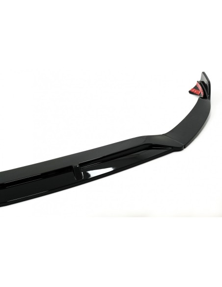 Paraurti anteriore Spoiler Lip per Mercedes A-Class W177 V177 (18-Up) Piano Nero