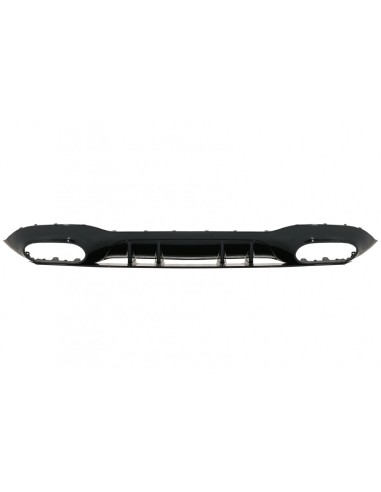 Paraurti posteriore Valance Diffusore per Mercedes A-Class V177 Berlina (18-) Scarico cromato