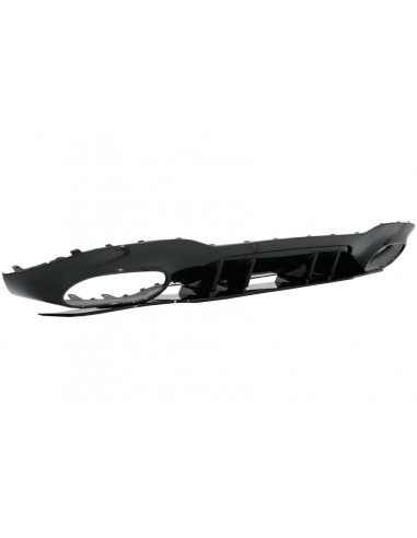 Paraurti posteriore Valance Diffusore per Mercedes A-Class V177 Berlina (18-) Scarico cromato