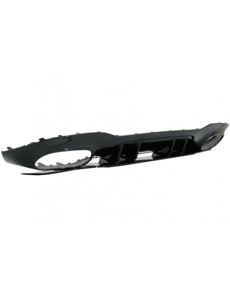 Paraurti posteriore Valance Diffusore per Mercedes A-Class V177 Berlina (18-) Scarico cromato
