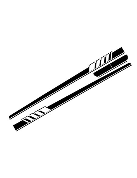 Lato Adesivi Vinile Nero opaco per MERCEDES C-Class C5 Coupe A5 Cabriolet (14-) C63 Design