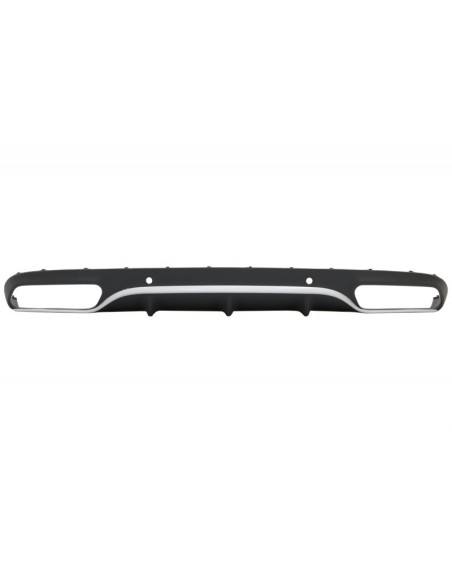 Paraurti posteriore Valance diffusore w/ scarico per Mercedes C-Class C5 A5 Coupe Cabriolet (14-19) C63 Design