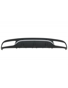Paraurti posteriore Valance diffusore w/ Nero scarico per Mercedes C-Class C5 A5 Coupe Cabriolet (14-19) C63 Design 2