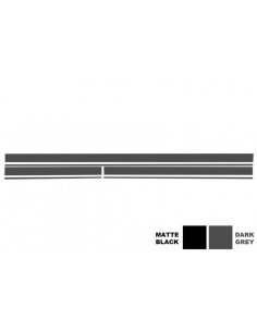 Set Sticker Decalcomanie laterali e tetto del cofano superiore portellone posteriore grigio scuro per MERCEDES C5 2